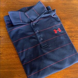 Boys Under Armour Navy Polo Shirt